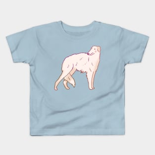 borzoi art Kids T-Shirt